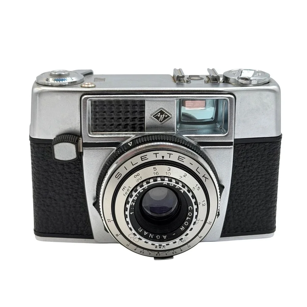 Agfa Silette-LK Vintage 35mm Film Camera W/ Agnar 2.8/45mm Lens Made in Germany